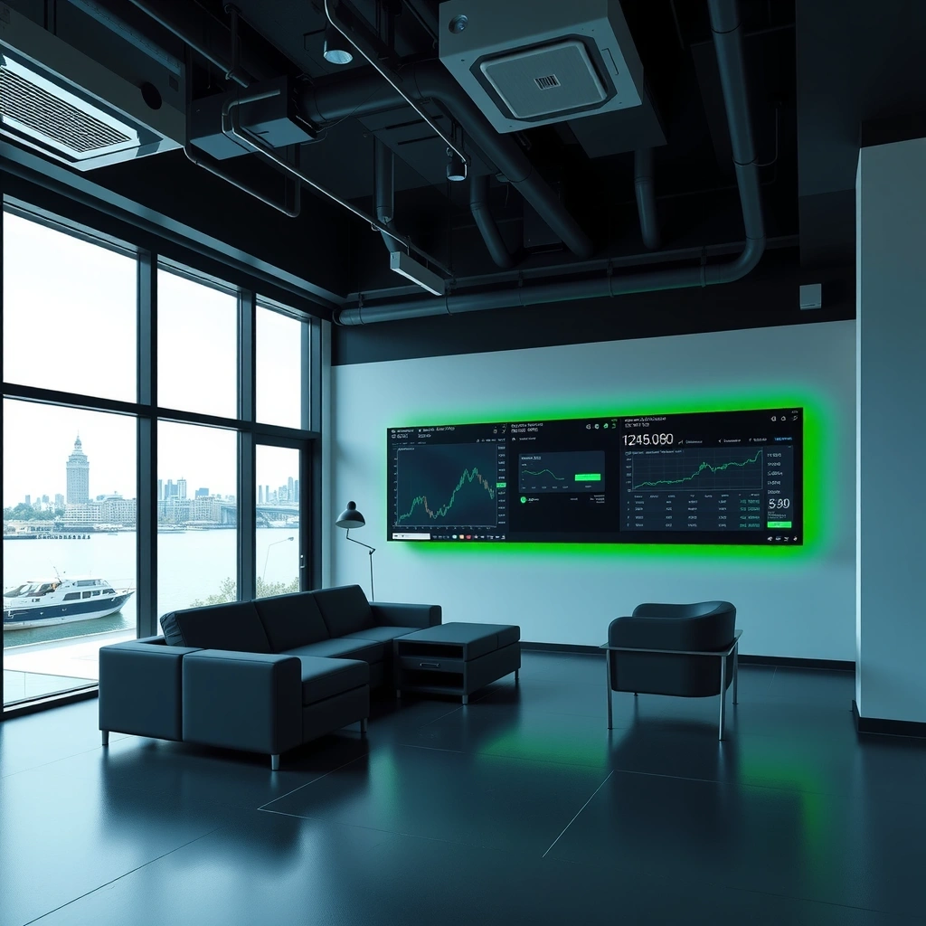 Oficina moderna de Demegerg Studios en Puerto Madero